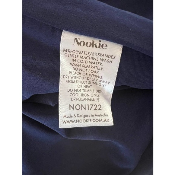 Nookie Athena Off Shoulder Midi Dress in Blue - Picture 12 of 12